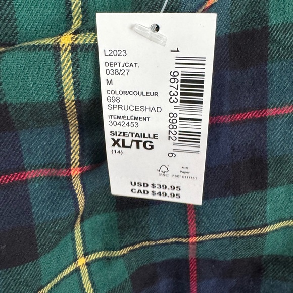 The Children's Place Plaid Dress - Green, Blue, Pink - Picture 5 of 6